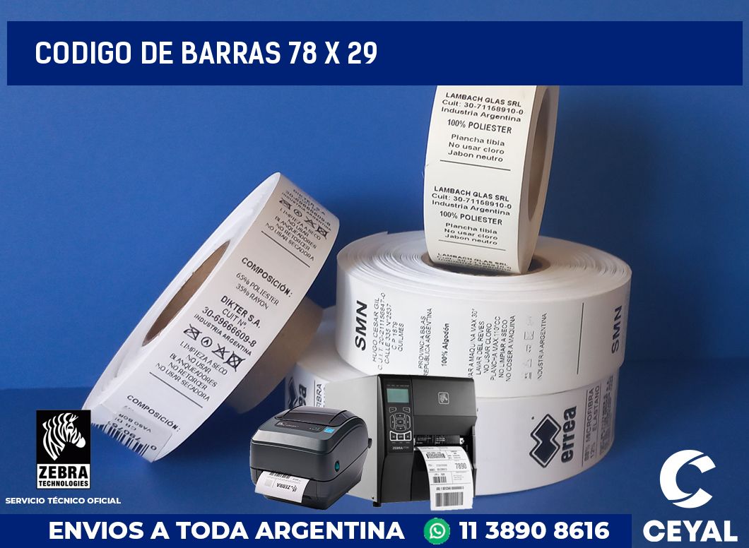 codigo de barras 78 x 29