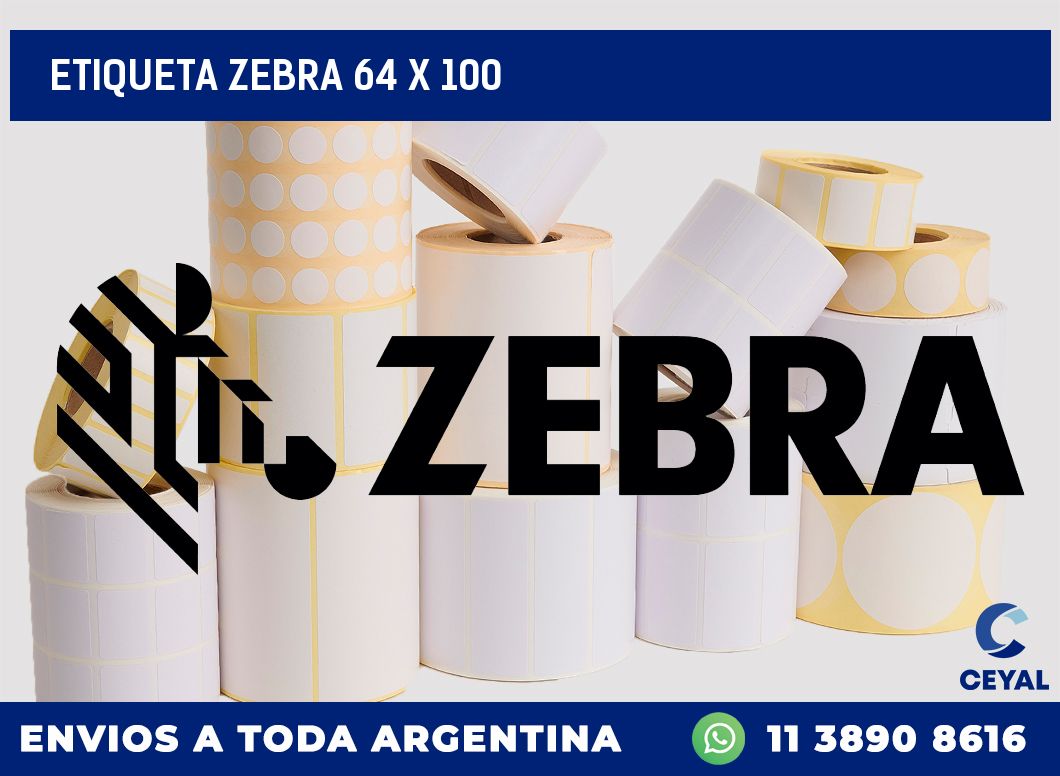 etiqueta zebra 64 x 100