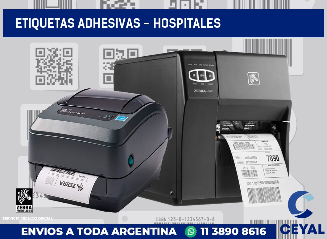 etiquetas adhesivas - Hospitales