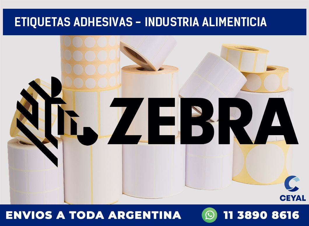 etiquetas adhesivas - Industria alimenticia