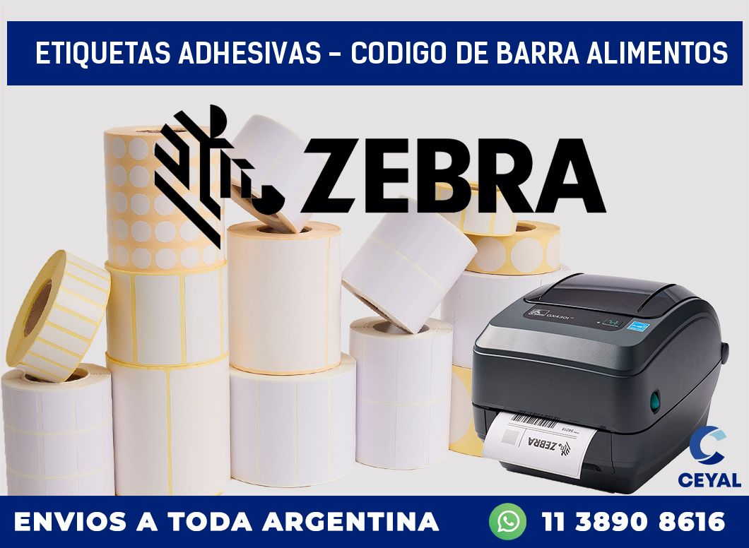 etiquetas adhesivas – codigo de barra alimentos