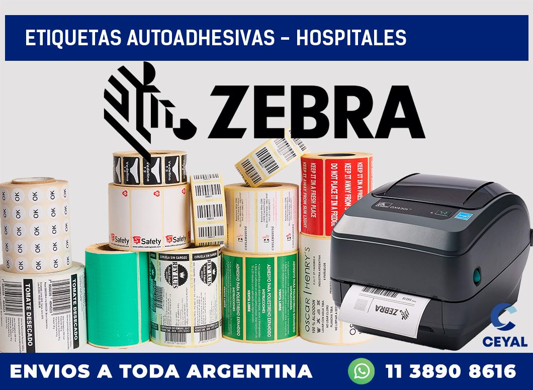 etiquetas autoadhesivas - Hospitales