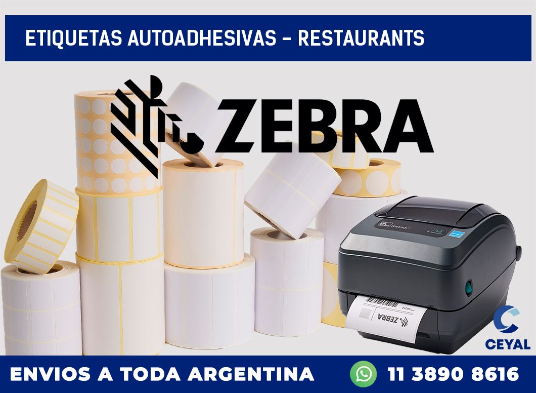 etiquetas autoadhesivas - Restaurants