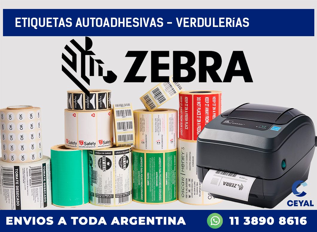 etiquetas autoadhesivas - Verdulerías