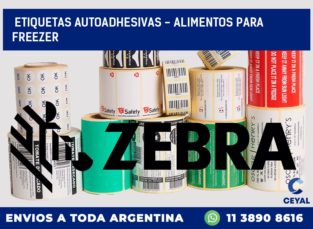 etiquetas autoadhesivas - alimentos para freezer