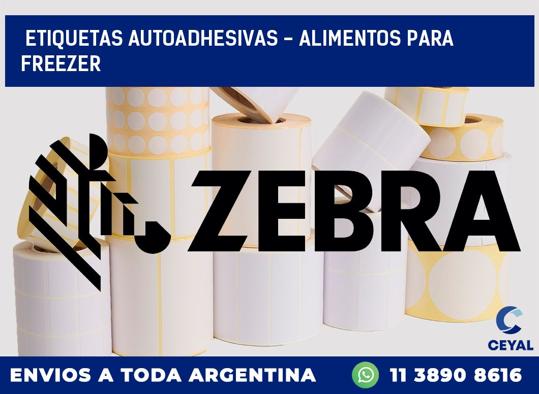 etiquetas autoadhesivas – alimentos para freezer