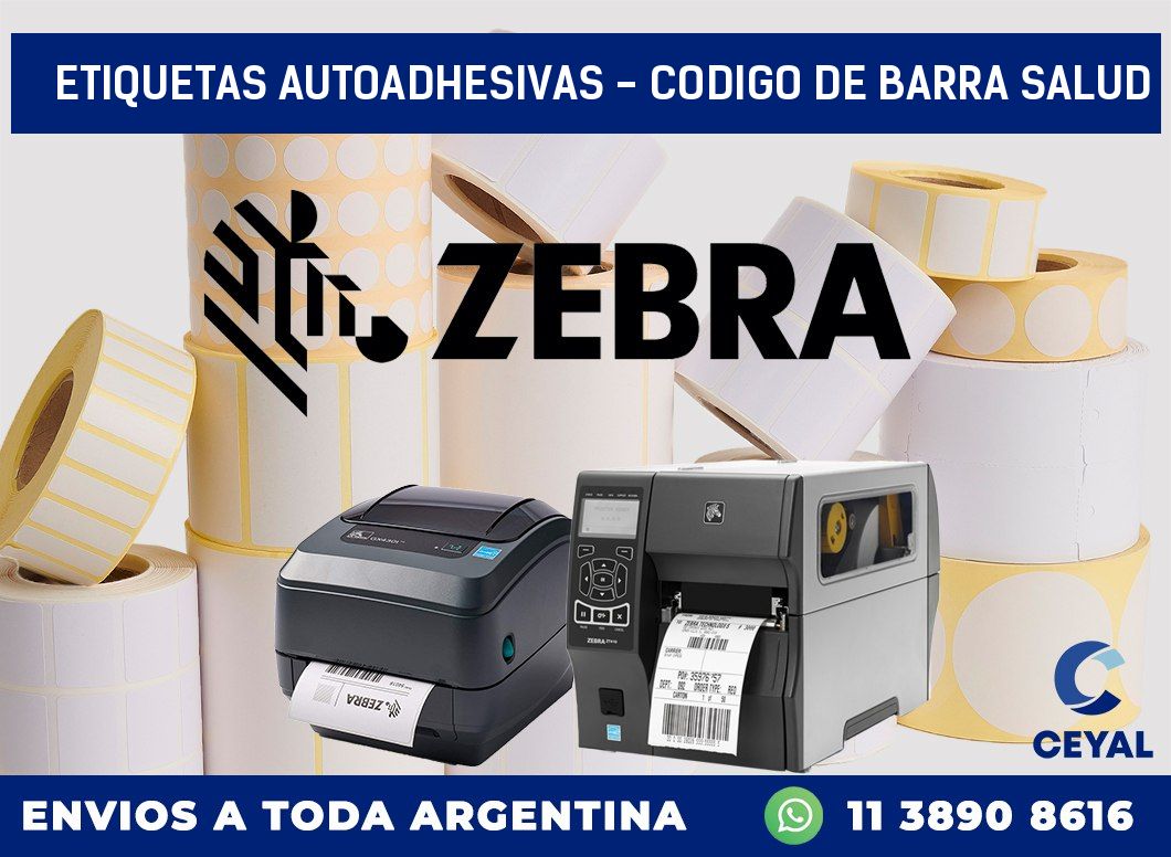 etiquetas autoadhesivas – codigo de barra salud