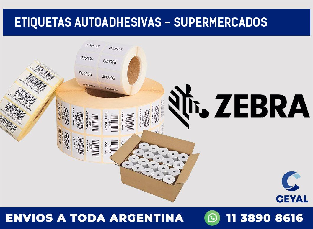 etiquetas autoadhesivas - supermercados