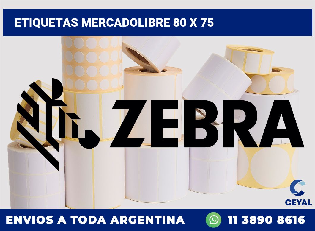 etiquetas mercadolibre 80 x 75