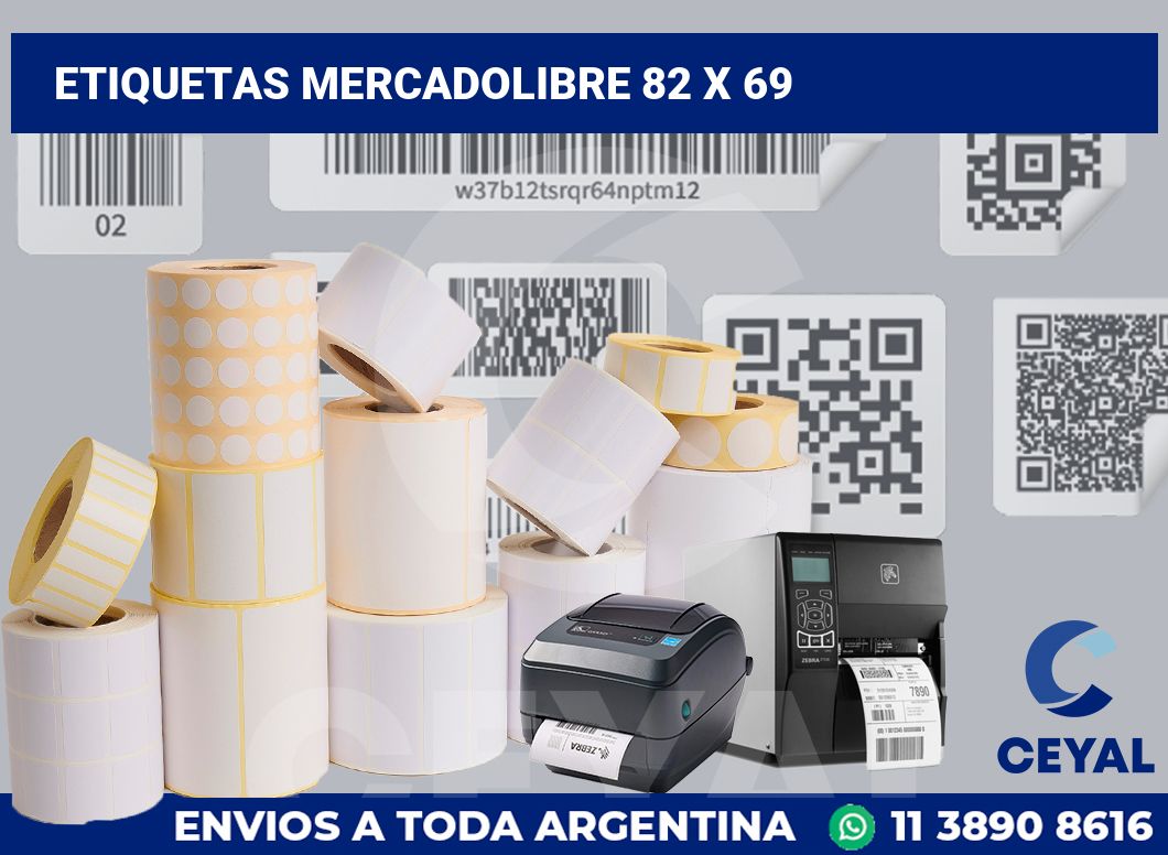 etiquetas mercadolibre 82 x 69