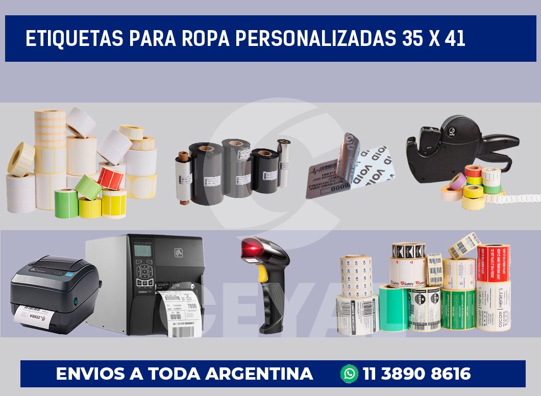 etiquetas para ropa personalizadas 35 x 41