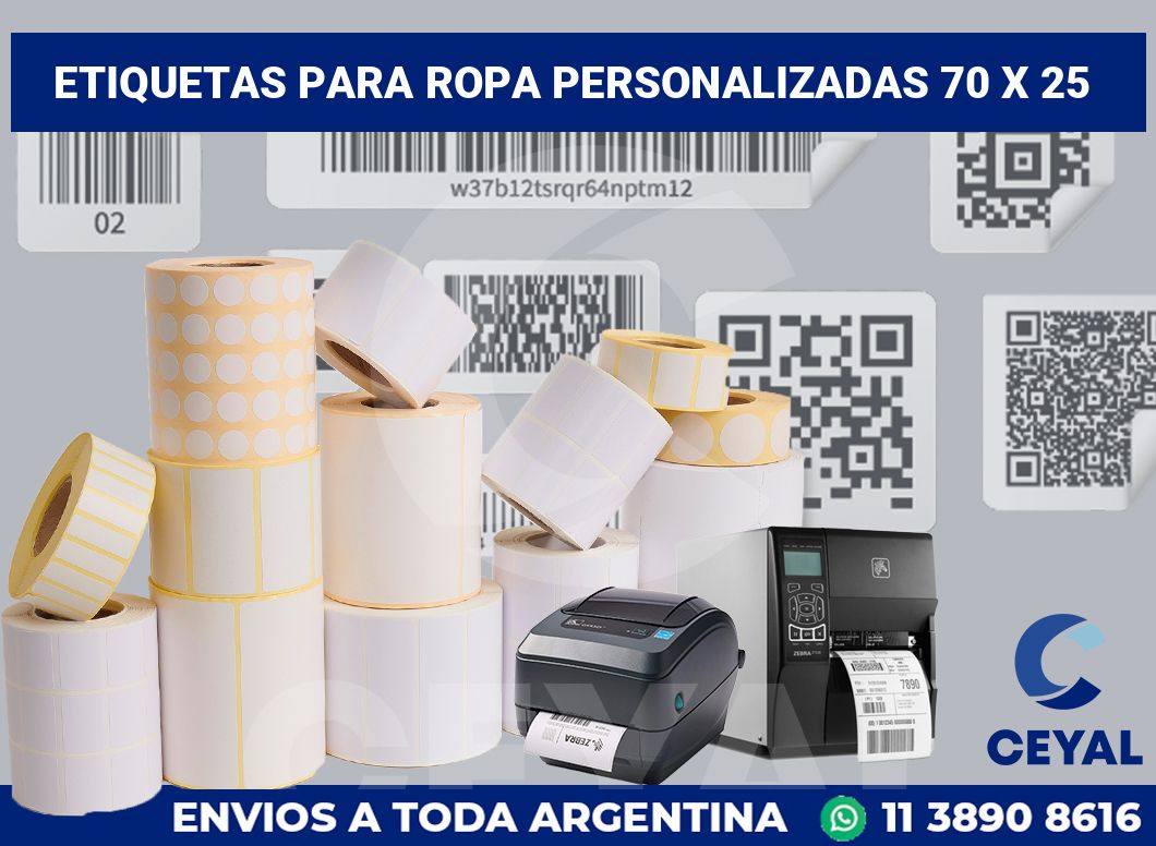 etiquetas para ropa personalizadas 70 x 25