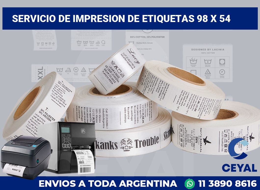 servicio de impresion de etiquetas 98 x 54