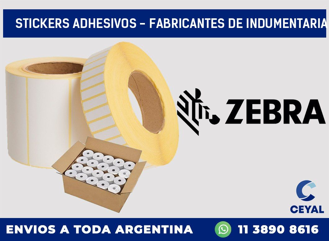 stickers adhesivos - Fabricantes de indumentaria