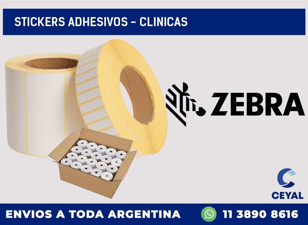 stickers adhesivos - clinicas