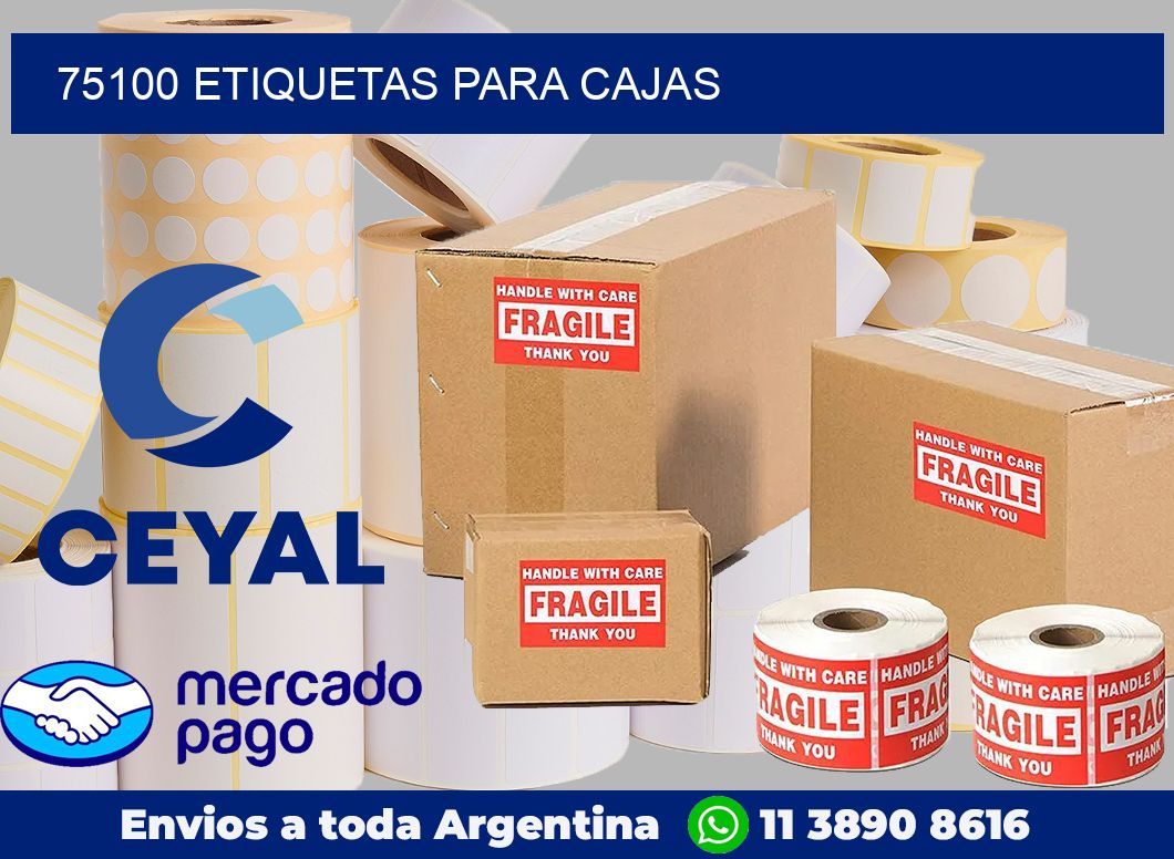 75100 Etiquetas para cajas