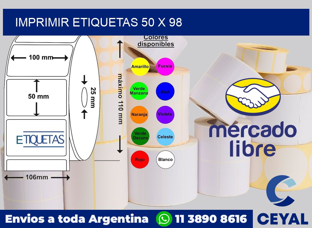 imprimir etiquetas 50 x 98