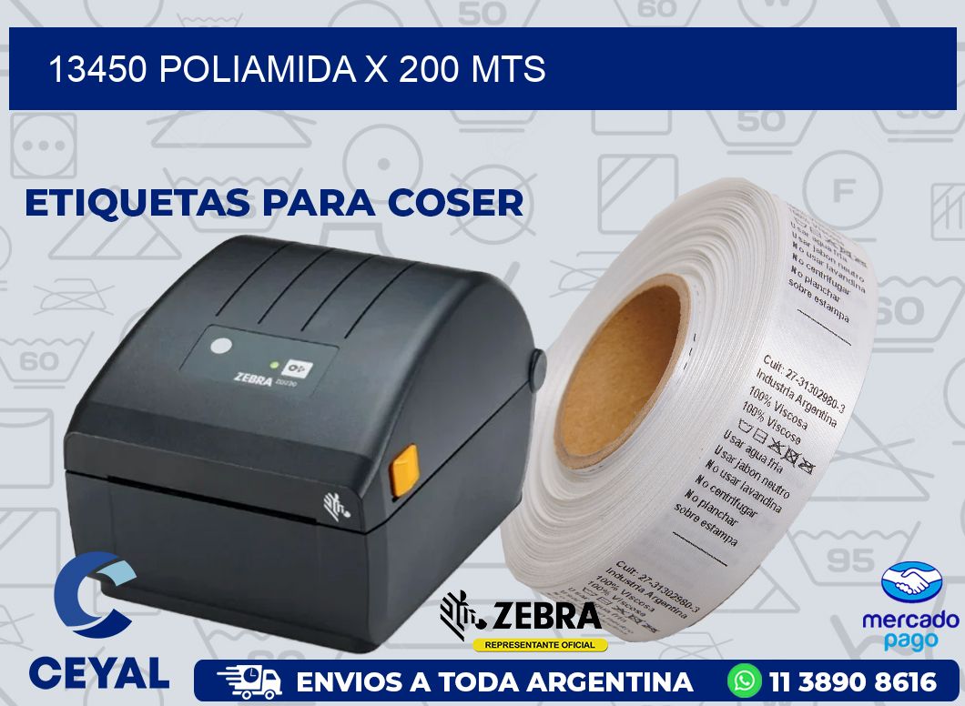 13450 POLIAMIDA X 200 MTS