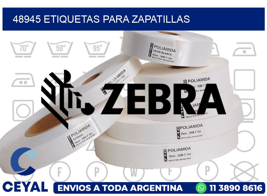 48945 ETIQUETAS PARA ZAPATILLAS