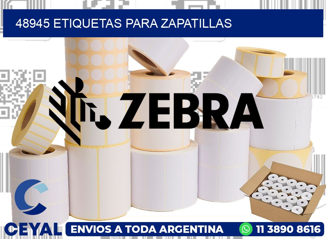 48945 ETIQUETAS PARA ZAPATILLAS