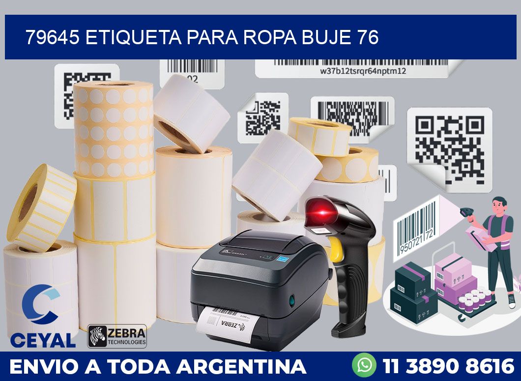 79645 ETIQUETA PARA ROPA BUJE 76