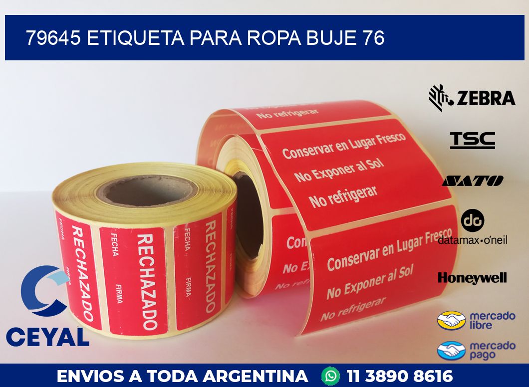 79645 ETIQUETA PARA ROPA BUJE 76