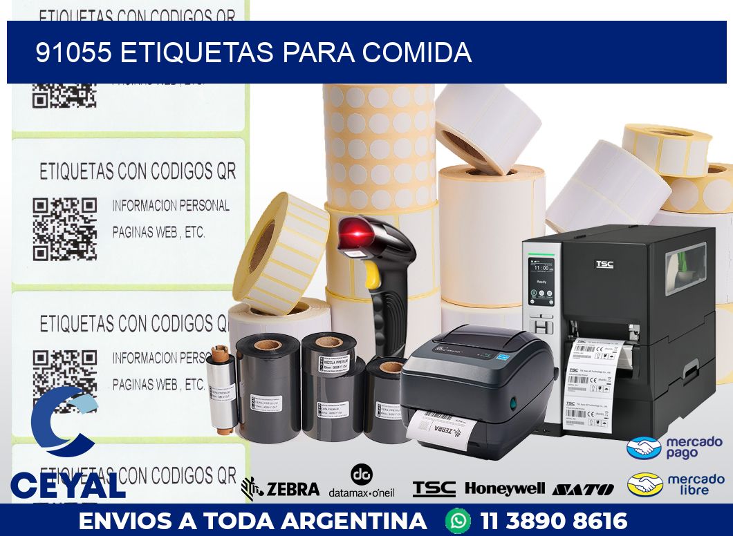 91055 ETIQUETAS PARA COMIDA