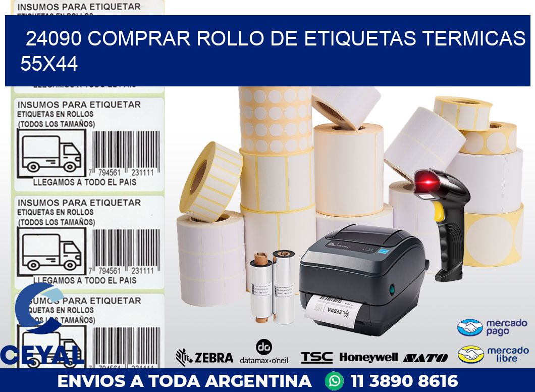 24090 COMPRAR ROLLO DE ETIQUETAS TERMICAS 55X44