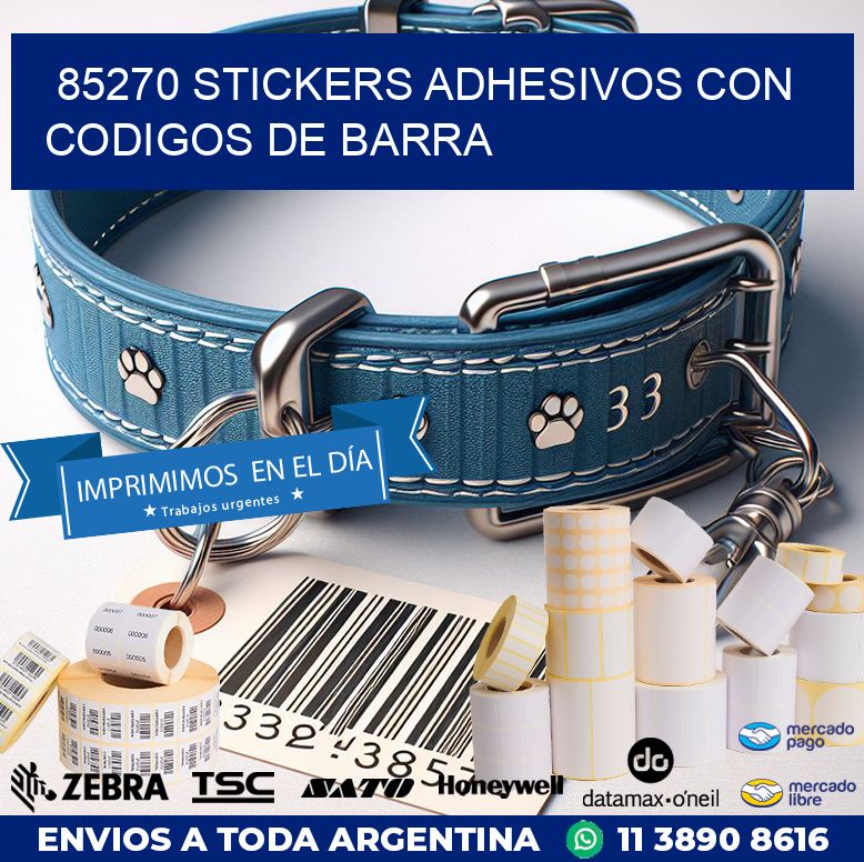 85270 STICKERS ADHESIVOS CON CODIGOS DE BARRA