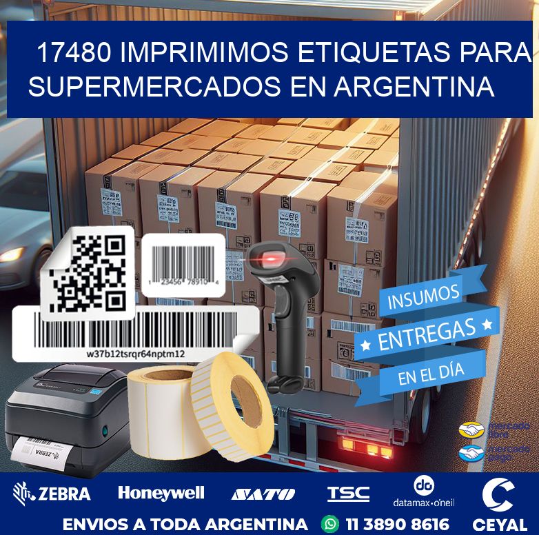 17480 IMPRIMIMOS ETIQUETAS PARA SUPERMERCADOS EN ARGENTINA
