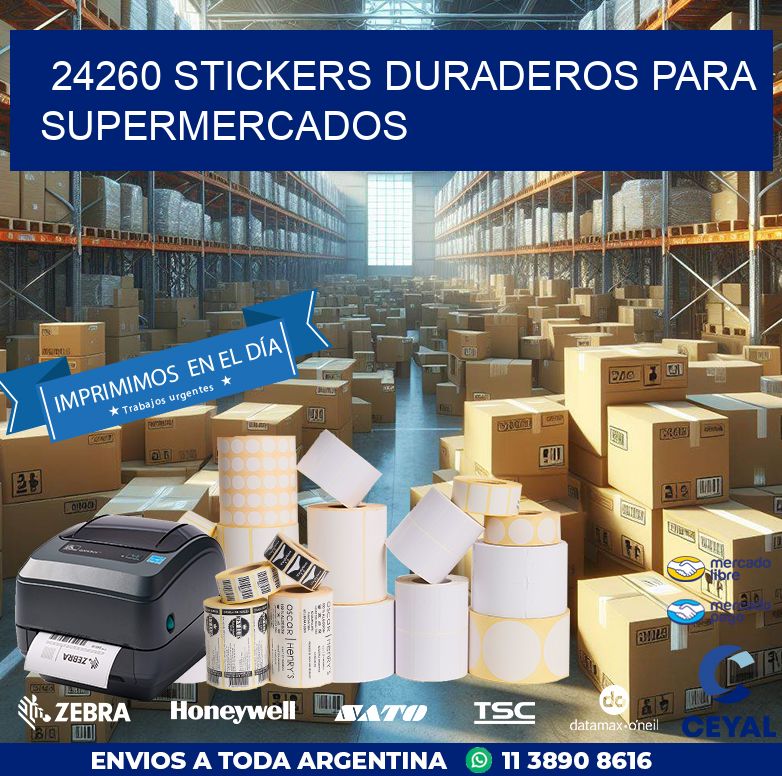 24260 STICKERS DURADEROS PARA SUPERMERCADOS