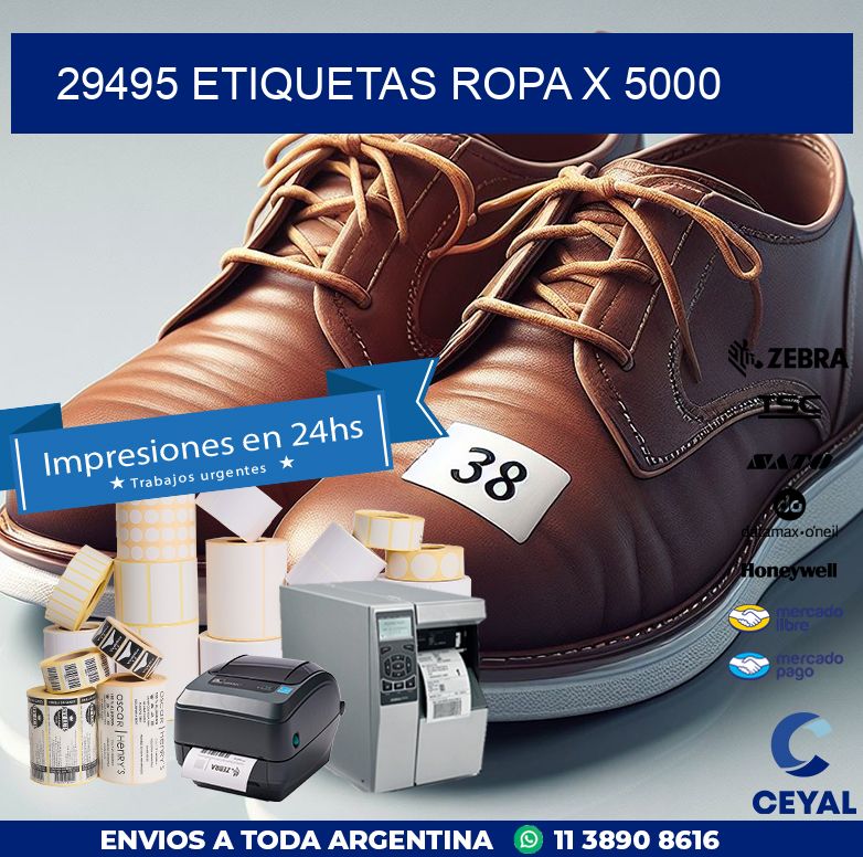 29495 ETIQUETAS ROPA X 5000