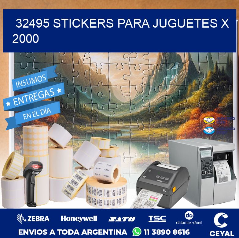 32495 STICKERS PARA JUGUETES X 2000