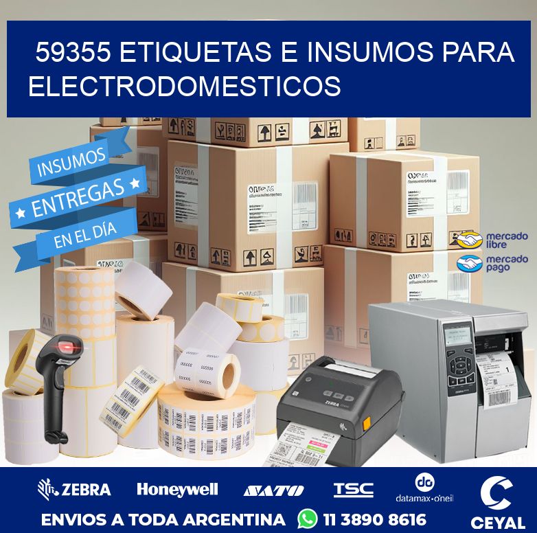 59355 ETIQUETAS E INSUMOS PARA ELECTRODOMESTICOS