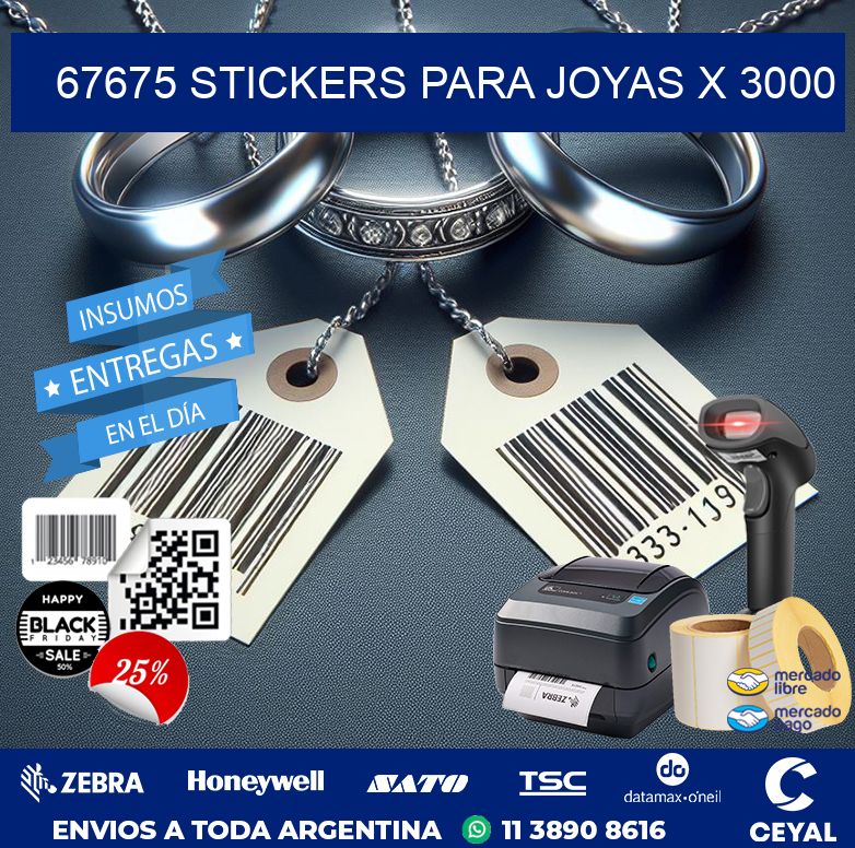 67675 STICKERS PARA JOYAS X 3000