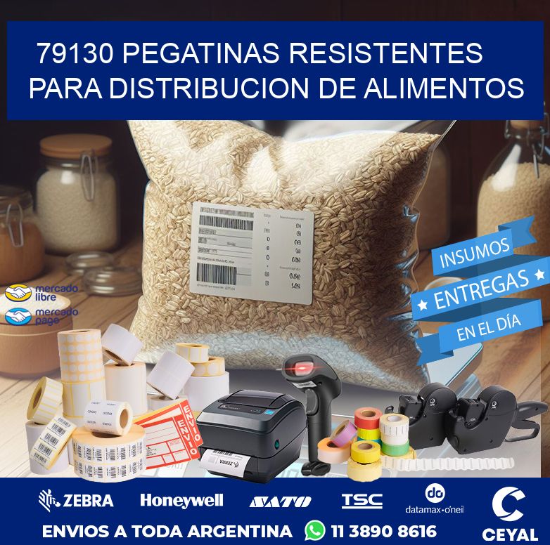 79130 PEGATINAS RESISTENTES PARA DISTRIBUCION DE ALIMENTOS