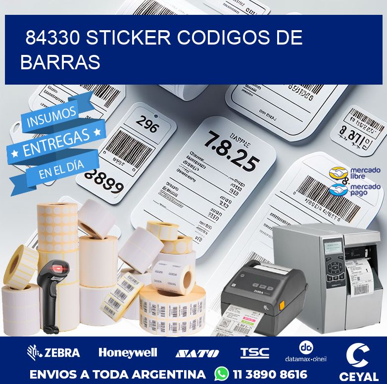 84330 STICKER CODIGOS DE BARRAS