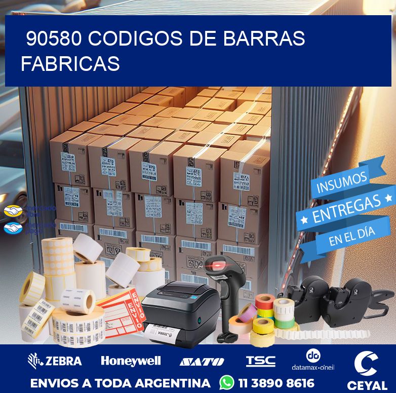 90580 CODIGOS DE BARRAS FABRICAS