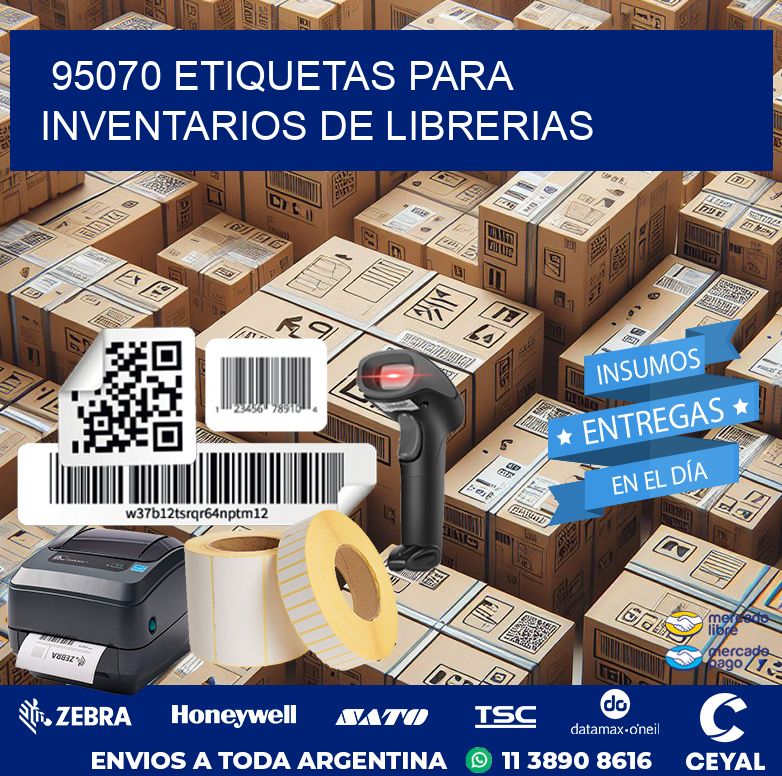95070 ETIQUETAS PARA INVENTARIOS DE LIBRERIAS