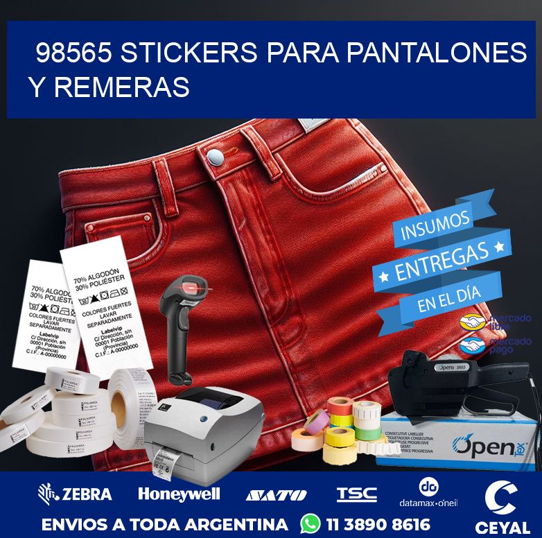98565 STICKERS PARA PANTALONES Y REMERAS