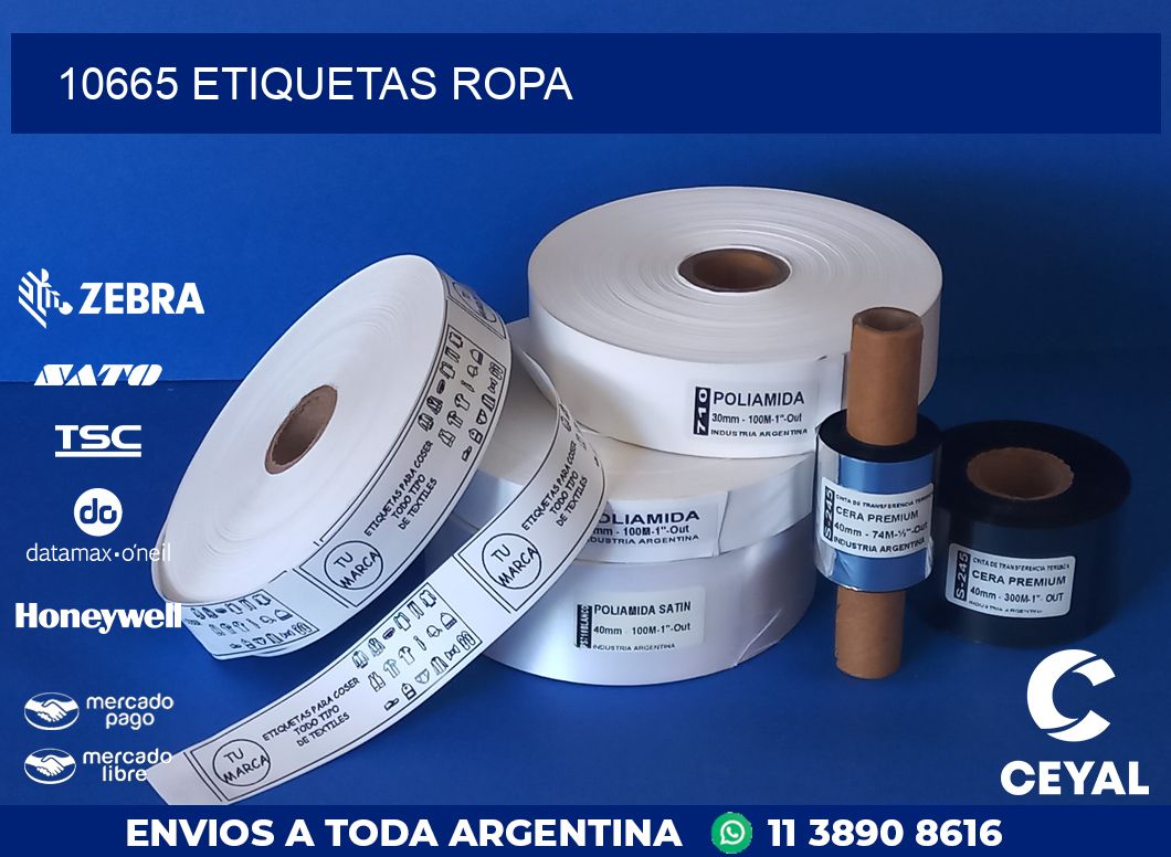 10665 ETIQUETAS ROPA