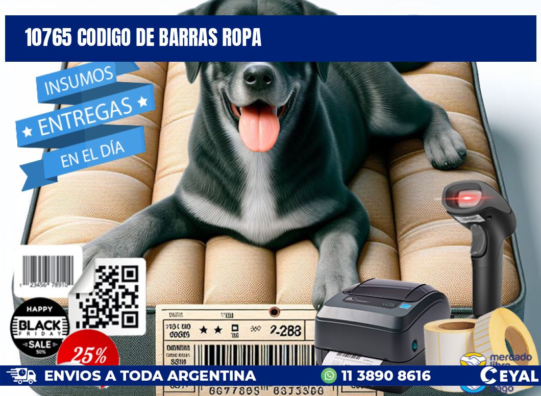 10765 CODIGO DE BARRAS ROPA