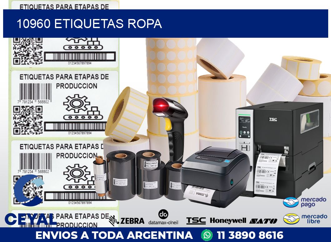 10960 ETIQUETAS ROPA