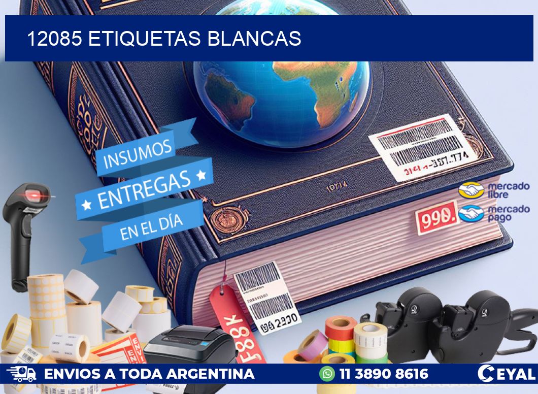 12085 ETIQUETAS BLANCAS