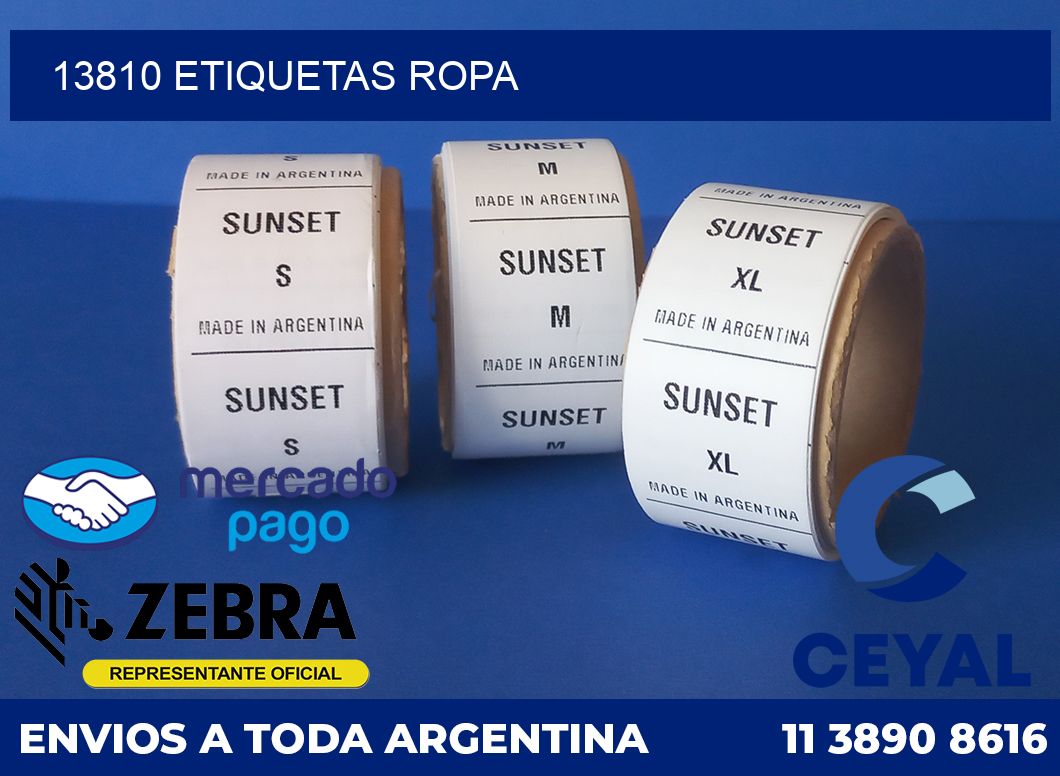 13810 ETIQUETAS ROPA