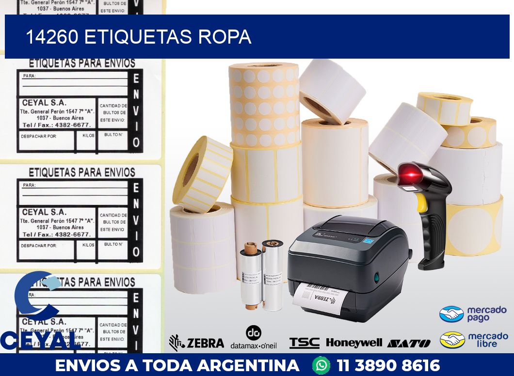 14260 ETIQUETAS ROPA