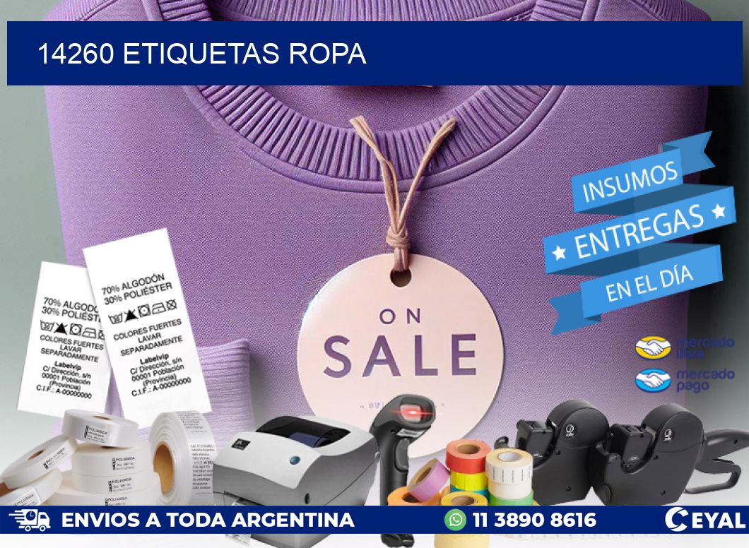 14260 ETIQUETAS ROPA