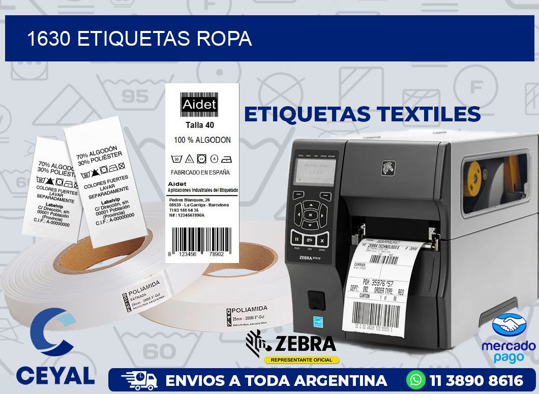 1630 ETIQUETAS ROPA