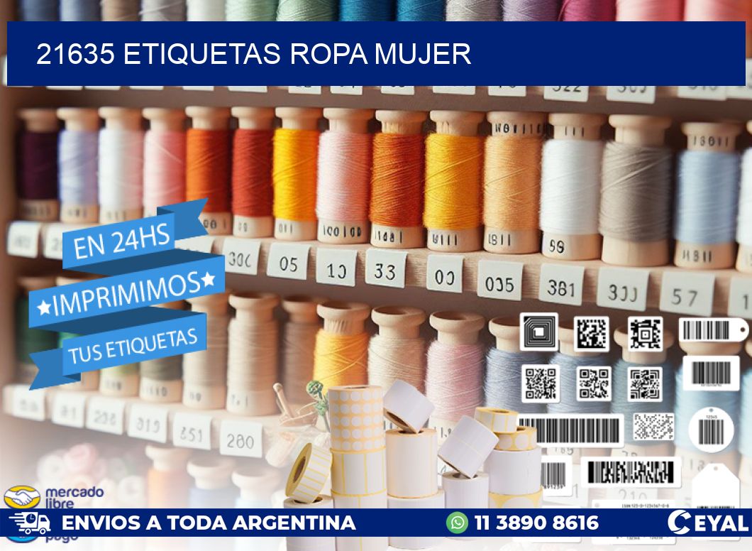 21635 ETIQUETAS ROPA MUJER