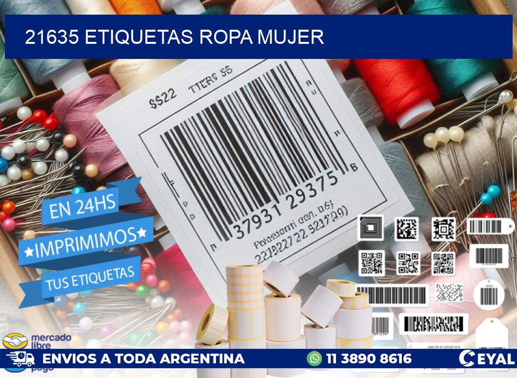 21635 ETIQUETAS ROPA MUJER